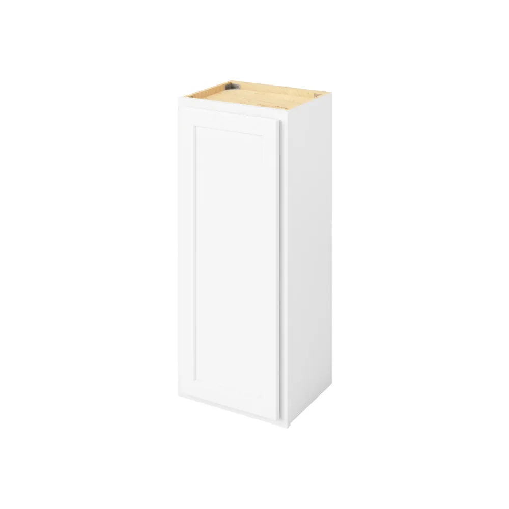 Hardware Resources: 15" x 36" Wall Cabinet, 1 Door, 2 Shelves - Polar White