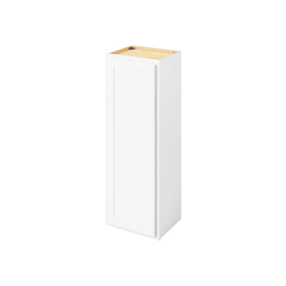 Hardware Resources: 15" x 42" Wall Cabinet, 1 Door, 3 Shelves - Polar White