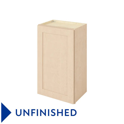 Hardware Resources: 18" x 30" Wall Cabinet, 1 Door, 2 Shelves - Unfinished