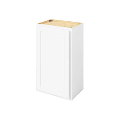 Hardware Resources: 18" x 30" Wall Cabinet, 1 Door, 2 Shelves - Polar White