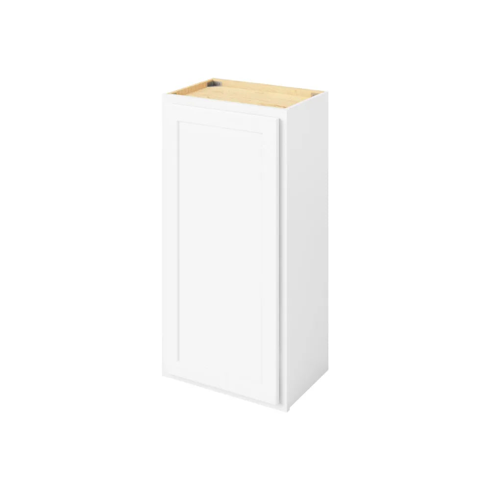 Hardware Resources: 18" x 36" Wall Cabinet, 1 Door, 2 Shelves - Polar White