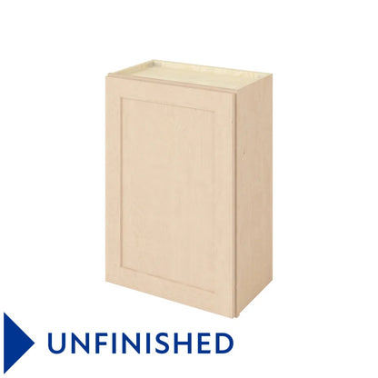 Hardware Resources: 21" x 30" Wall Cabinet, 1 Door, 2 Shelves - Unfinished