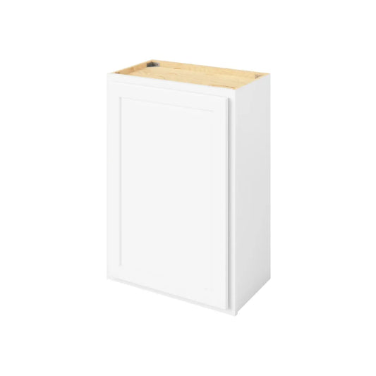 Hardware Resources: 21" x 30" Wall Cabinet, 1 Door, 2 Shelves - Polar White