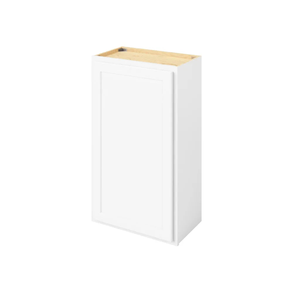 Hardware Resources: 21" x 36" Wall Cabinet, 1 Door, 2 Shelves - Polar White