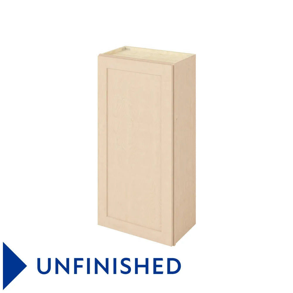 Hardware Resources: 21" x 42" Wall Cabinet, 1 Door, 3 Shelves - Unfinished