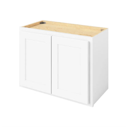Hardware Resources: 24" x 18" Wall Cabinet, 2 Doors - Polar White