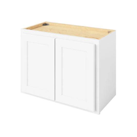 Hardware Resources: 24" x 18" Wall Cabinet, 2 Doors - Polar White