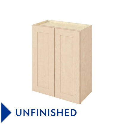 Hardware Resources: 24" x 30" Wall Cabinet, 2 Doors, 2 Shelves - Unfinished