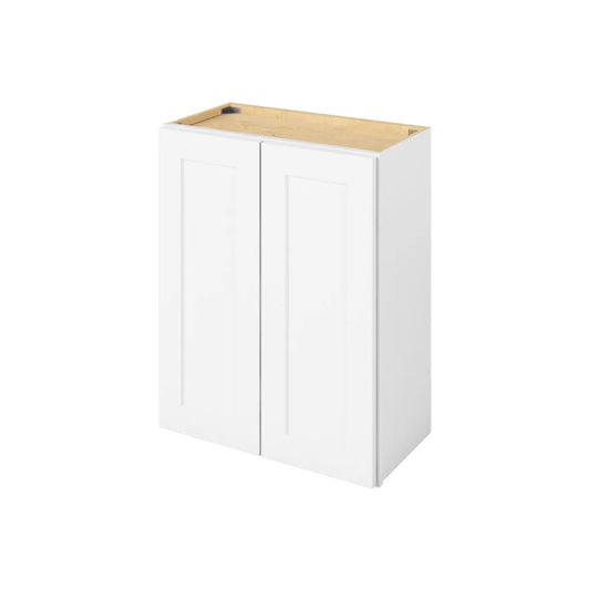 Hardware Resources: 24" x 30" Wall Cabinet, 2 Doors, 2 Shelves - Polar White