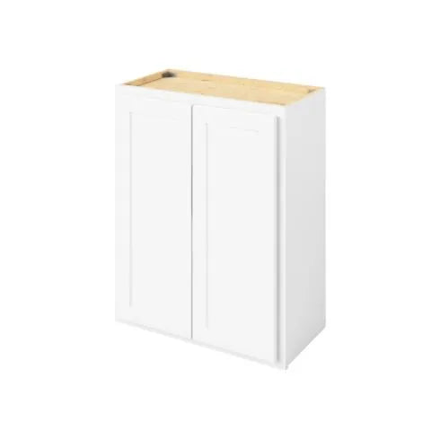 Hardware Resources: 24" x 30" Wall Cabinet, 2 Doors, 2 Shelves - Polar White