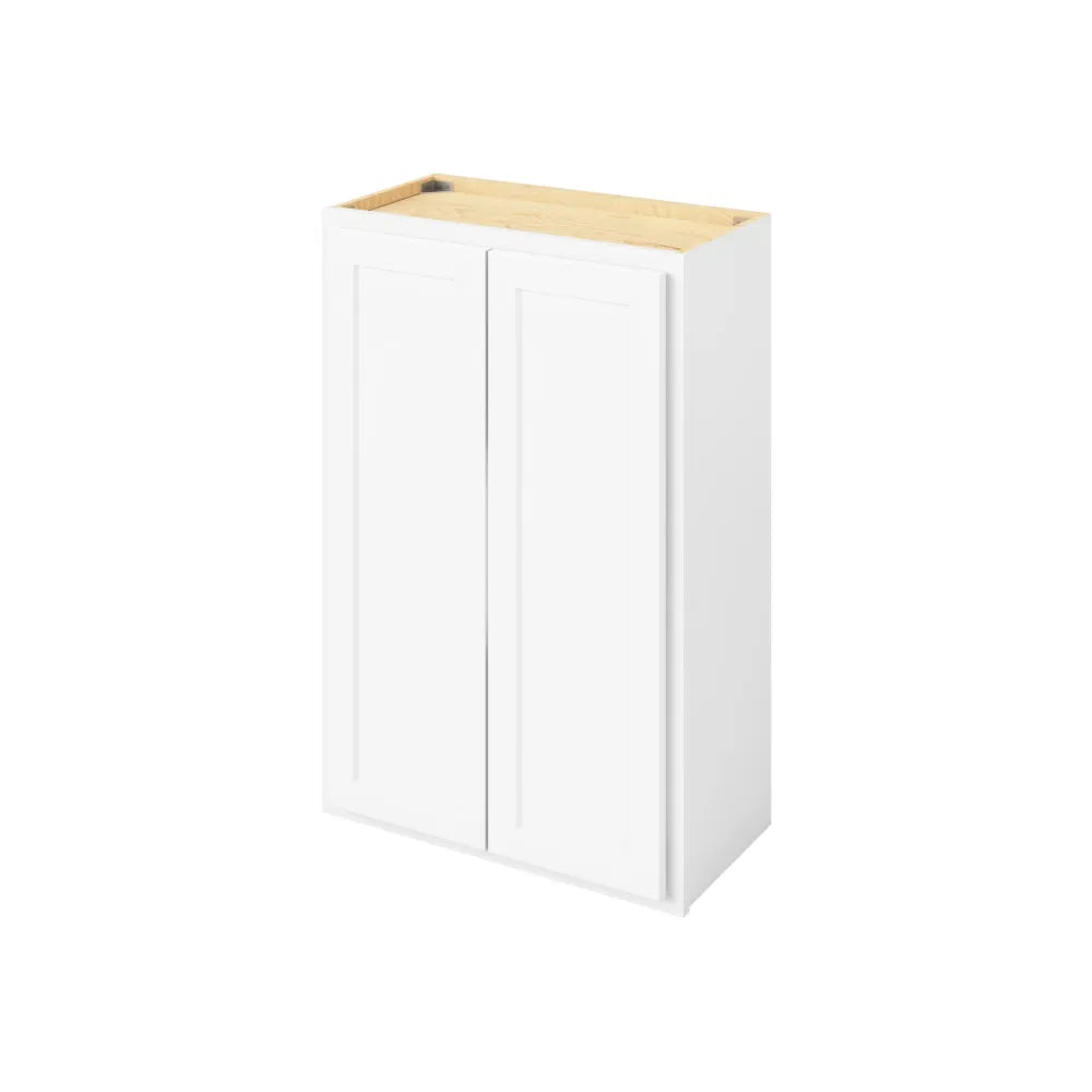 Hardware Resources: 24" x 36" Wall Cabinet, 2 Doors, 2 Shelves - Polar White