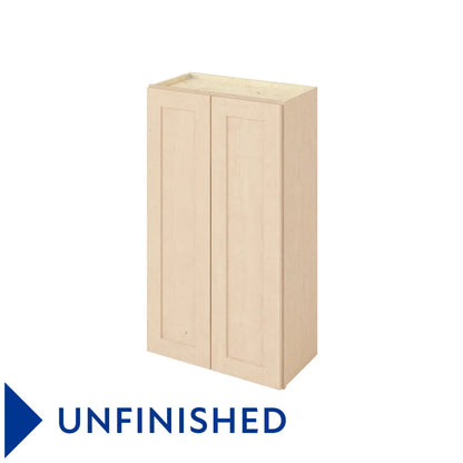 Hardware Resources: 24" x 42" Wall Cabinet, 2 Doors, 3 Shelves - Unfinished