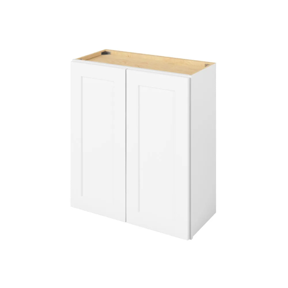 Hardware Resources: 27" x 30" Wall Cabinet, 2 Doors, 2 Shelves - Polar White
