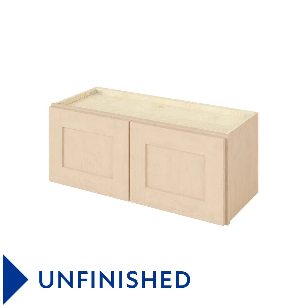 Hardware Resources: 30" x 12" Wall Cabinet, 2 Doors - Unfinished