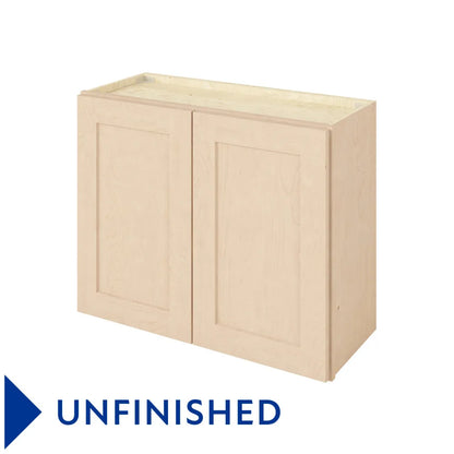 Hardware Resources: 30" x 24" Wall Cabinet, 2 Doors, 1 Shelf - Unfinished