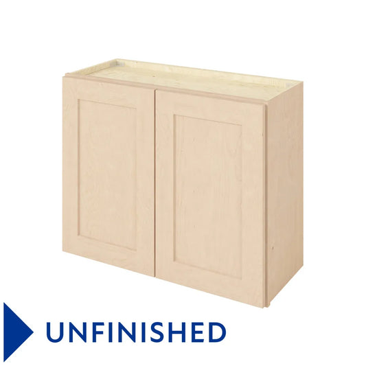 Hardware Resources: 30" x 24" Wall Cabinet, 2 Doors, 1 Shelf - Unfinished