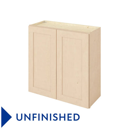 Hardware Resources: 30" x 30" Wall Cabinet, 2 Doors, 2 Shelves - Unfinished