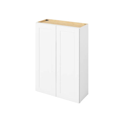 Hardware Resources: 30" x 42" Wall Cabinet, 2 Doors, 3 Shelves - Polar White