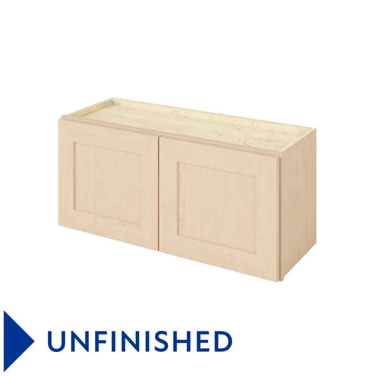 Hardware Resources: 33" x 15" Wall Cabinet, 2 Doors - Unfinished