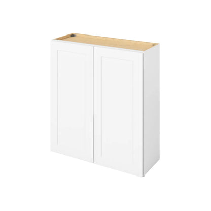 Hardware Resources: 33" x 30" Wall Cabinet, 2 Doors, 2 Shelves - Polar White