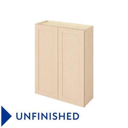Hardware Resources: 33" x 42" Wall Cabinet, 2 Doors, 3 Shelves - Unfinished