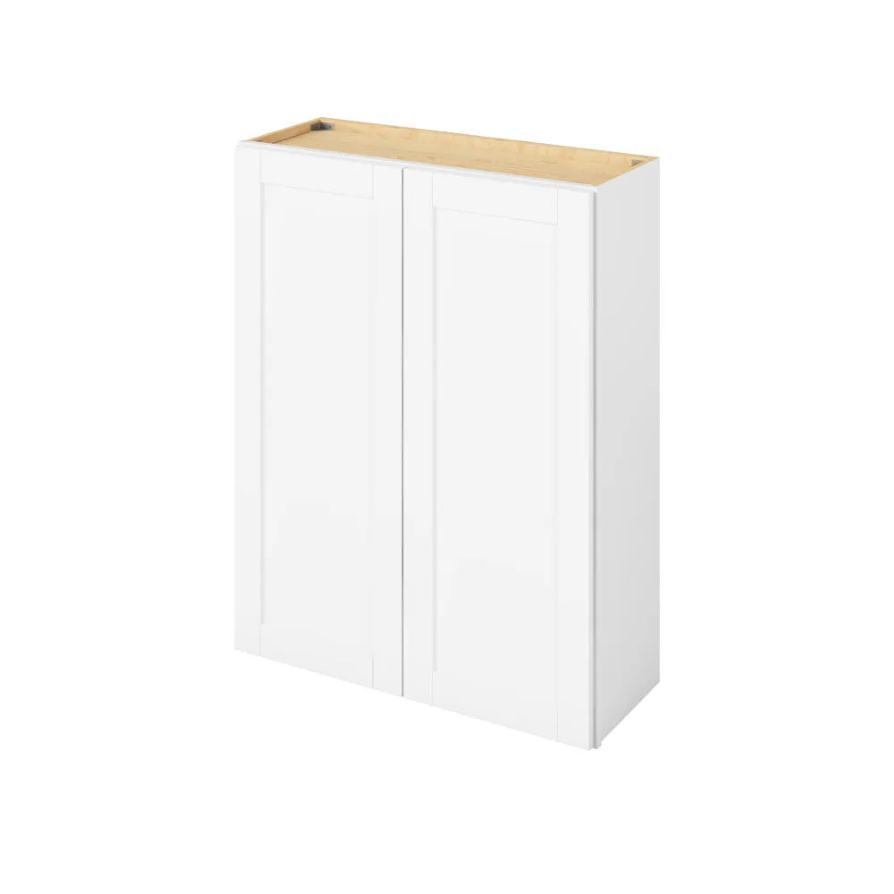 Hardware Resources: 33" x 42" Wall Cabinet, 2 Doors, 3 Shelves - Polar White