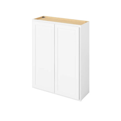 Hardware Resources: 33" x 42" Wall Cabinet, 2 Doors, 3 Shelves - Polar White