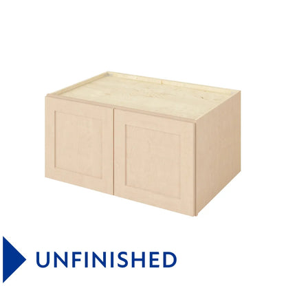 Hardware Resources: 36" x 18" x 24" Deep Wall Cabinet, 2 Doors - Unfinished