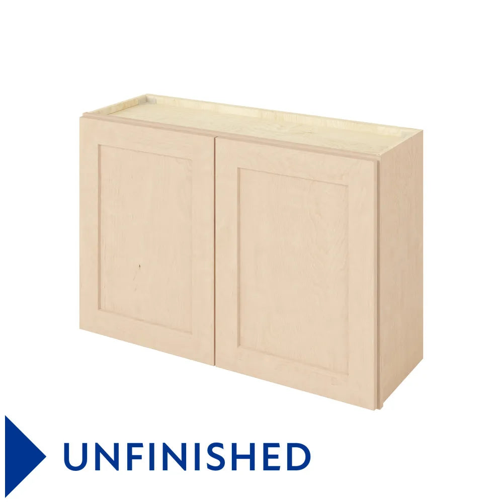 Hardware Resources: 36" x 24" Wall Cabinet, 2 Doors, 1 Shelf - Unfinished