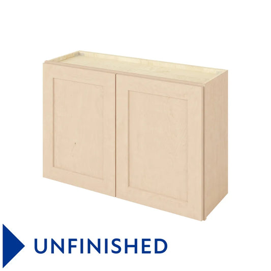 Hardware Resources: 36" x 24" Wall Cabinet, 2 Doors, 1 Shelf - Unfinished
