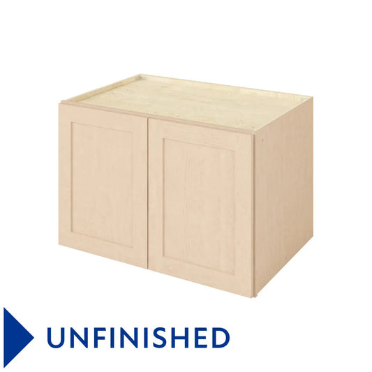 Hardware Resources: 36" x 24" x 24" Deep Wall Cabinet, 2 Doors, 1 Shelf - Unfinished