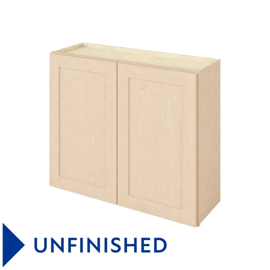 Hardware Resources: 36" x 30" Wall Cabinet, 2 Doors, 2 Shelves - Unfinished