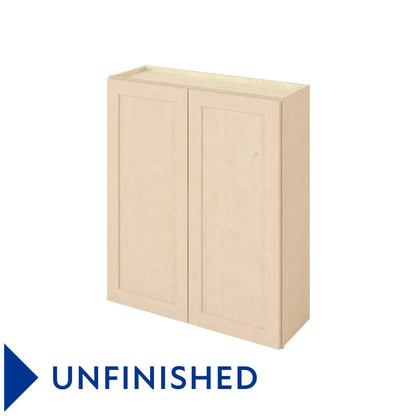 Hardware Resources: 36" x 42" Wall Cabinet, 2 Doors, 3 Shelves - Unfinished
