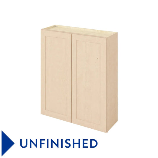 Hardware Resources: 36" x 42" Wall Cabinet, 2 Doors, 3 Shelves - Unfinished