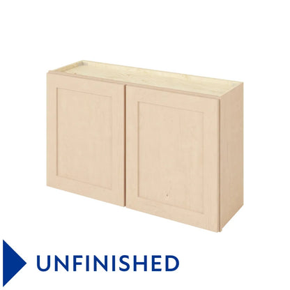 Hardware Resources: 39" x 24" Wall Cabinet, 2 Doors, 1 Shelf - Unfinished