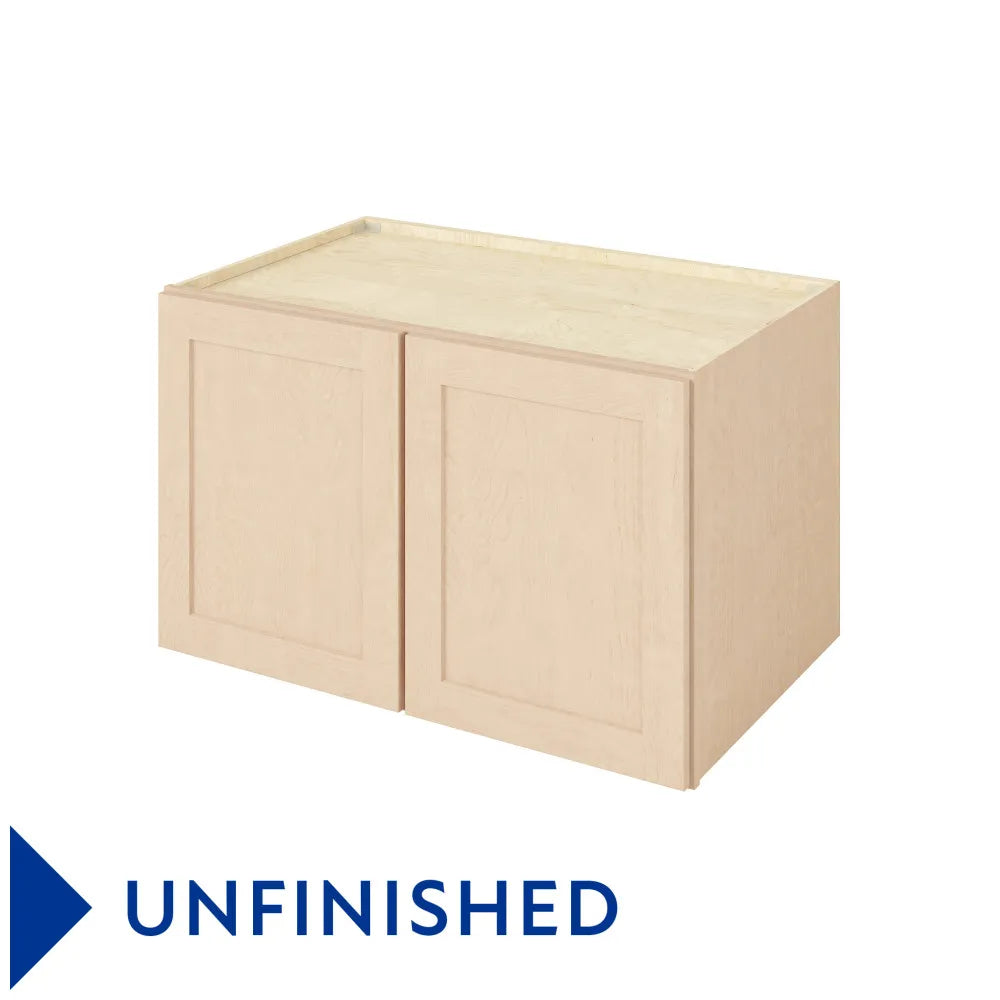 Hardware Resources: 39" x 24" x 24" Deep Wall Cabinet, 2 Doors, 1 Shelf - Unfinished