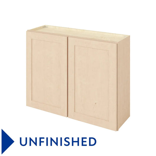 Hardware Resources: 39" x 30" Wall Cabinet, 2 Doors, 2 Shelves - Unfinished