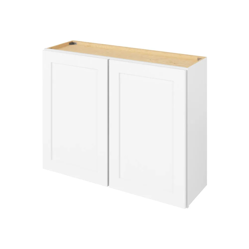 Hardware Resources: 39" x 30" Wall Cabinet, 2 Doors, 2 Shelves - Polar White