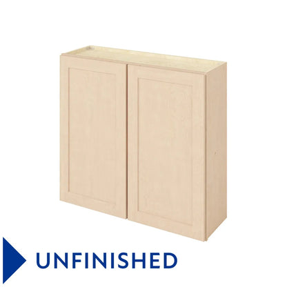Hardware Resources: 39" x 36" Wall Cabinet, 2 Doors, 2 Shelves - Unfinished