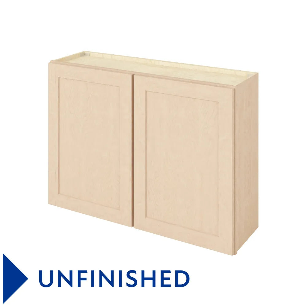 Hardware Resources: 42" x 30" Wall Cabinet, 2 Doors, 2 Shelves - Unfinished