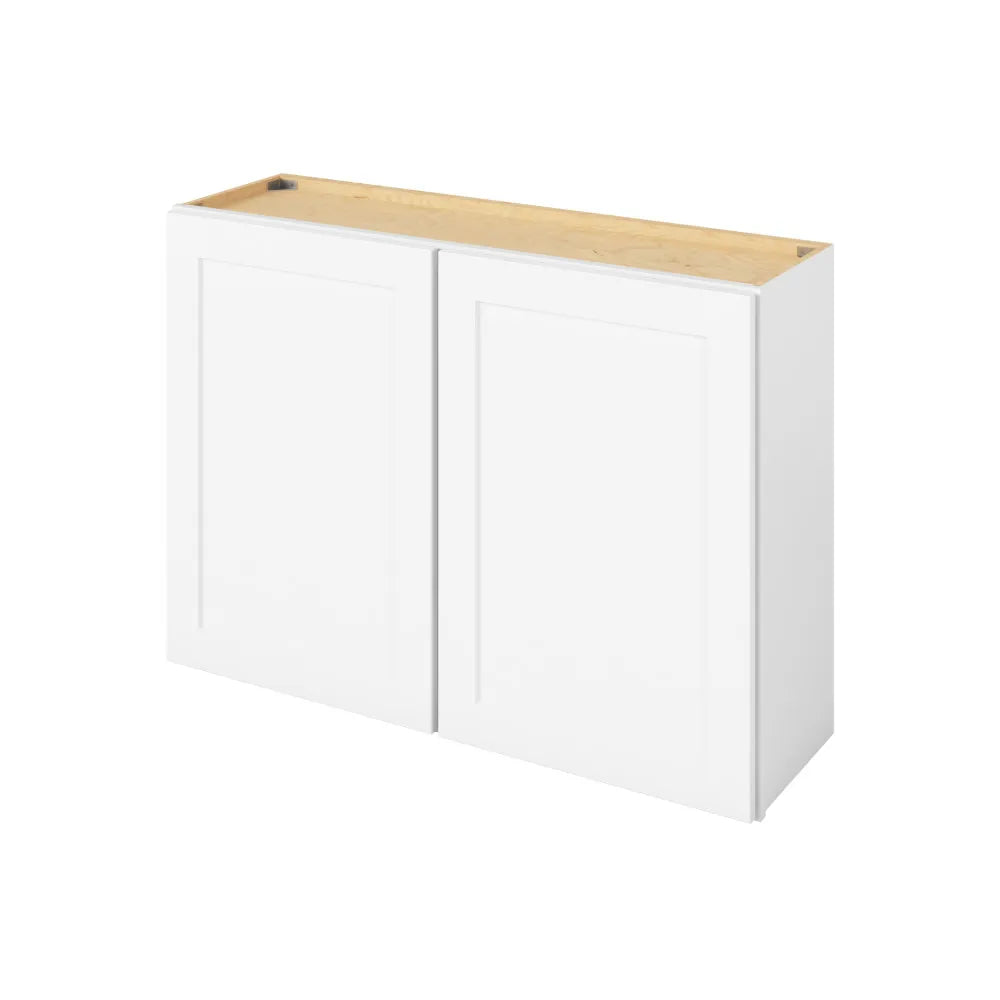 Hardware Resources: 42" x 30" Wall Cabinet, 2 Doors, 2 Shelves - Polar White