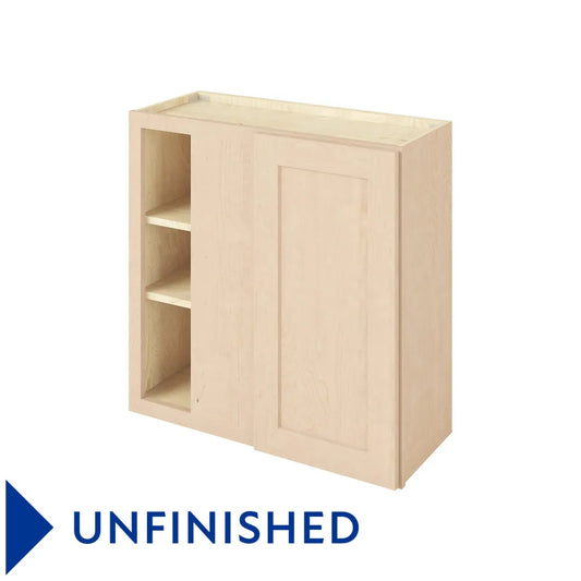 Hardware Resources: 30" x 30" Universal Blind Wall Cabinet, 1 Door, 2 Shelves - Unfinished