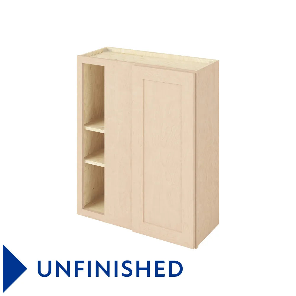 Hardware Resources: 30" x 36" Universal Blind Wall Cabinet, 1 Door, 2 Shelves - Unfinished