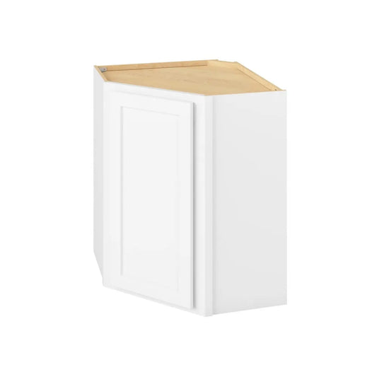 Hardware Resources: 24" x 30" Wall Diagonal Cabinet, 1 Door, 2 Shelves - Polar White