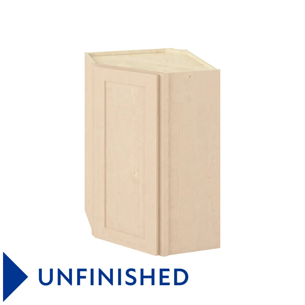 Hardware Resources: 24" x 36" Wall Diagonal Cabinet, 1 Door, 2 Shelves - Unfinished