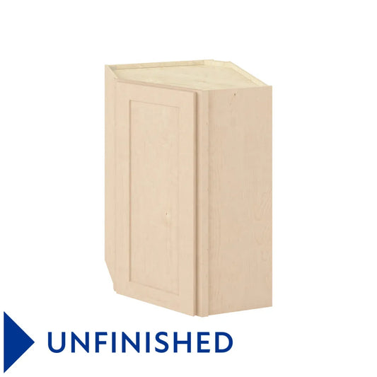 Hardware Resources: 24" x 36" Wall Diagonal Cabinet, 1 Door, 2 Shelves - Unfinished
