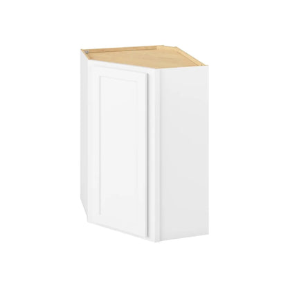 Hardware Resources: 24" x 36" Wall Diagonal Cabinet, 1 Door, 2 Shelves - Polar White