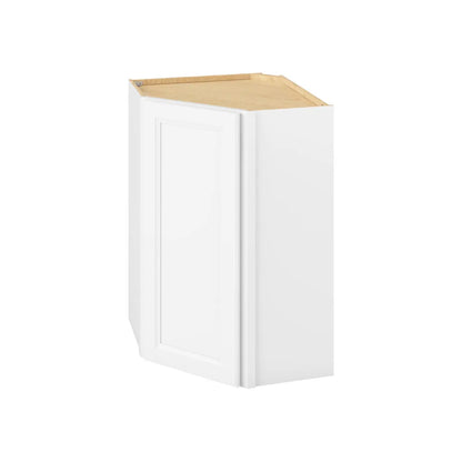 Hardware Resources: 24" x 36" Wall Diagonal Cabinet, 1 Door, 2 Shelves - Polar White