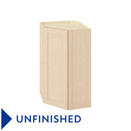 Hardware Resources: 24" x 42" Wall Diagonal Cabinet, 1 Door, 3 Shelves - Unfinished