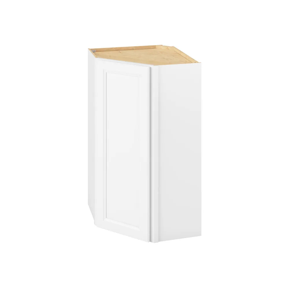 Hardware Resources: 24" x 42" Wall Diagonal Cabinet, 1 Door, 3 Shelves - Polar White